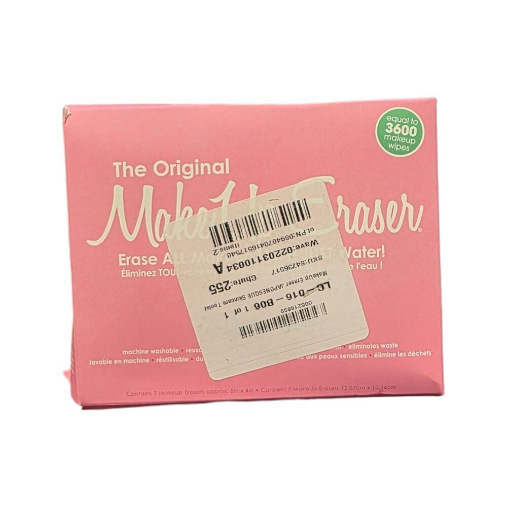 The Original Makeup Eraser Pink Reusable Washable Plush Eraser